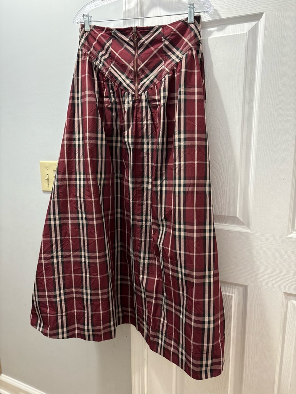 Maeve Anthropologie Drop Waist Taffeta Maxi Skirt Size 8 - Picture 3 of 5